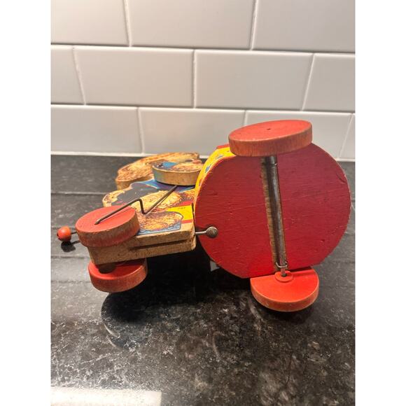 Vintage Fisher Price Pull Toy Wooden Fido‎ Zilo Dog #707 1955 - Picture 5 of 8